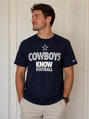 Nike Navy 'Cowboys Know Football' Short Sleeve Tee